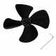 Multiple Colour Aluminum Alloy Quiet 4 Blade Fan Stove Fan Fireplace Fan Outdoor Fan