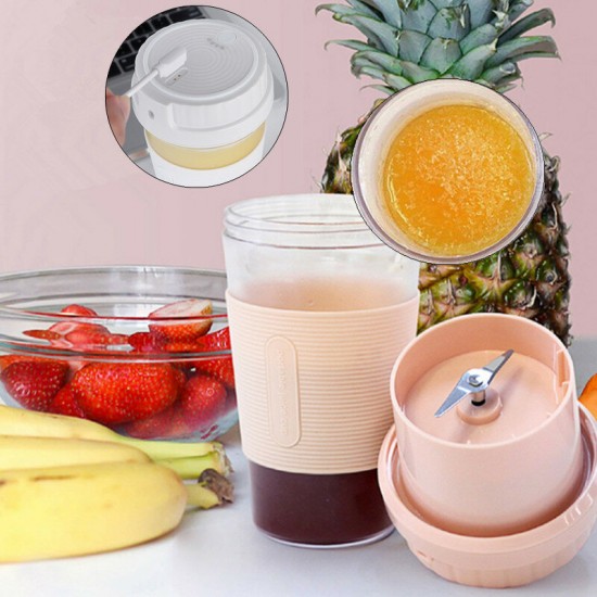 250ml Fruit Juicer Bottle Portable DIY Juicing Extracter Cup Magnetic Charging Portable Camping Picnic Travel Cup