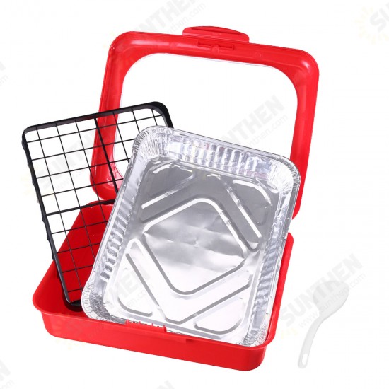 Outdoor Tableware Set Camping Traveling Picnic Box Food Carrier BBQ Tools