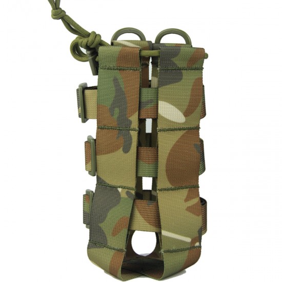 Outdoor Tactical Molle Water Bottle Bag Military Hiking Belt Holder Kettle Pouch Bag