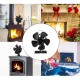 SF104G 5 Blades Fireplace Fan Silent Motors Heat Powered Stove Fan Eco Stove Fan for Gas/Pellet/Wood/Log Stoves