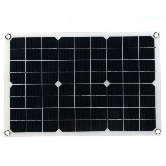 18V 100W Solar Panel Portable Solar Power Bank for Outdoors Camping Boat Smartphones Battery Chargers Cells Emergency Power