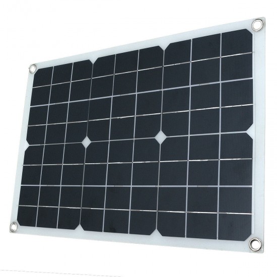 18V 100W Solar Panel Portable Solar Power Bank for Outdoors Camping Boat Smartphones Battery Chargers Cells Emergency Power