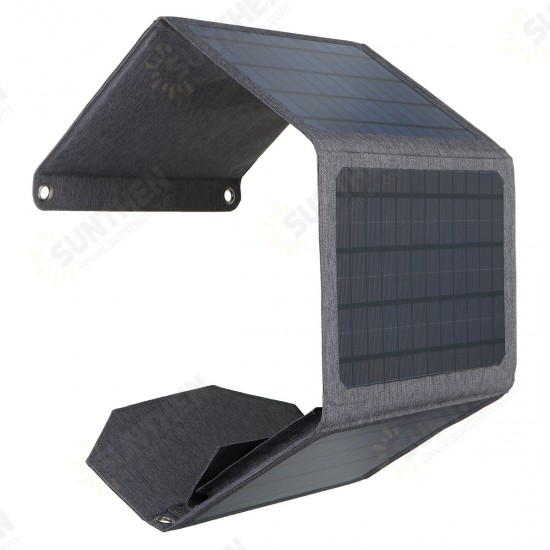 18V 40W Foldable Solar Charger Dual USB Solar 4 Fold Folding Bag DC Port Portable 12v Battery Solar Panel For Outdoor