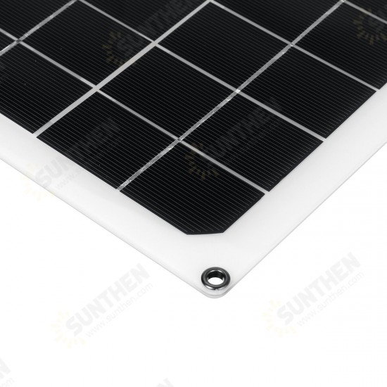 30W 12V Solar Panel DC 5V USB Power Battery Charger Portable Outdoor Camping Travel