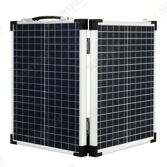 50W Foldable Solar Panel Emergency Solar Charging With 100A Controller for Car Van Boat Caravan Camper Trickle