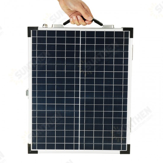 50W Foldable Solar Panel Emergency Solar Charging With 100A Controller for Car Van Boat Caravan Camper Trickle