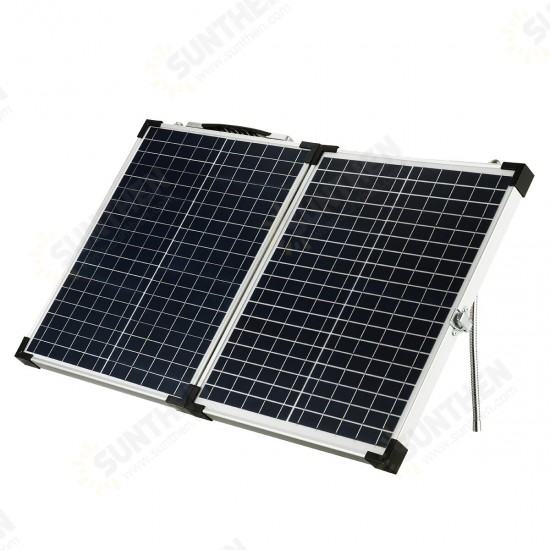 50W Foldable Solar Panel Emergency Solar Charging With 100A Controller for Car Van Boat Caravan Camper Trickle