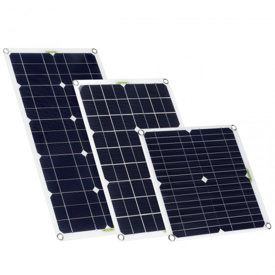 50W Solar Panel Kit 18V Battery Charger 10/20/30/40/50A Controller DC/USB/TYPE-C For Outdoor Camping Accessories