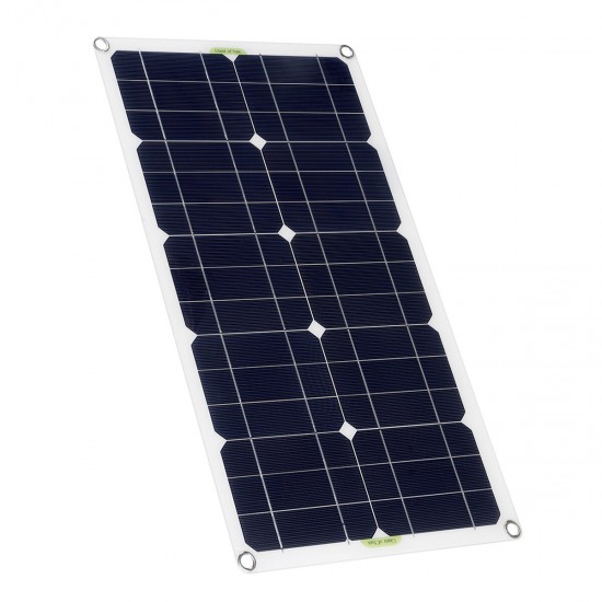 50W Solar Panel Kit 18V Battery Charger 10/20/30/40/50A Controller DC/USB/TYPE-C For Outdoor Camping Accessories