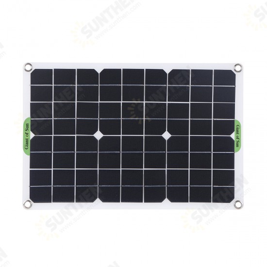 80W Solar Panel Kit Battery Charger Power Bank Camping Travel Generator with Controller