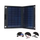 20W 18V Folding Solar Panel Charger USB Backpacking Power Bank Power Supply for Camping Travel