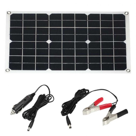 8000W Solar Inverter Kit 1300W Solar Power SystemwITH 18W Solar Panel 30A Solar Controller for Camping Travel