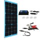 Monocrystalline Solar Panel Power Inverter System DC / USB Solar Charger With Controller For Home Car RV Boat Battery Charger