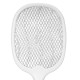 2 In 1 Electronic Fly Swatter Three-Layer Large Grid Intelligent Electric Mosquito Swatter With LED Light 1200mAh 3500V USB Rechargeable