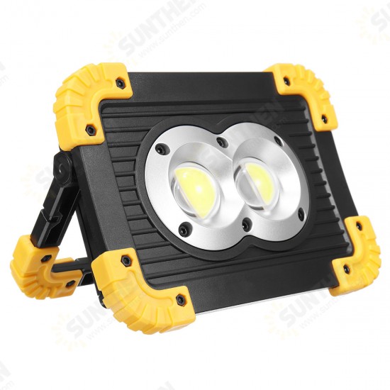 20W COB LED Work Light Portable USB Floodlight Outdoor Camping Emergency Lantern