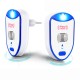 2PCS Multi-functional Mosquito Repeller Inverter Ultrasonic Mouse Repeller Indoor and Outdoor Insect Exterminator