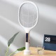 3000V 5W Electric Fly Swatter USB/Solar Rechargeable Intelabe Bug Zapper with 3-Layer Safety Mesh