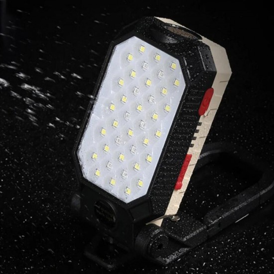4-Modes COB T6 LEDs Ultra Bright Foldable Camping Lamp Super Bright Portable Survival Lanterns With Magnet Bracket Outdoor Waterproof Emergency Work Light