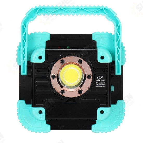 COB Solar Camping Light USB Rechargeable Waterproof Flood Light Work Lamp Floodlight for Outdoor Hiking Travel Fishing Emergency Car Repairing