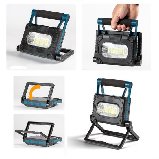 36 LEDs Folding Working Lamp Solar Panels Light 4-Modes Magnetic Camping Light Waterproof LED Light