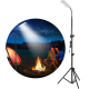 84*LED 1000LM Upgraded Head 1.8m Adjustable Tripod Stand Light Portable Outdoor LED Work Lamp Photography Emergency Camping Lantern Powered by USB Port Power Bank