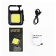 Mini LED Keychain Light Portable USB Rechargeable Work Light Super Bright Flashlight Small Pocket Camping Light For Outdoor