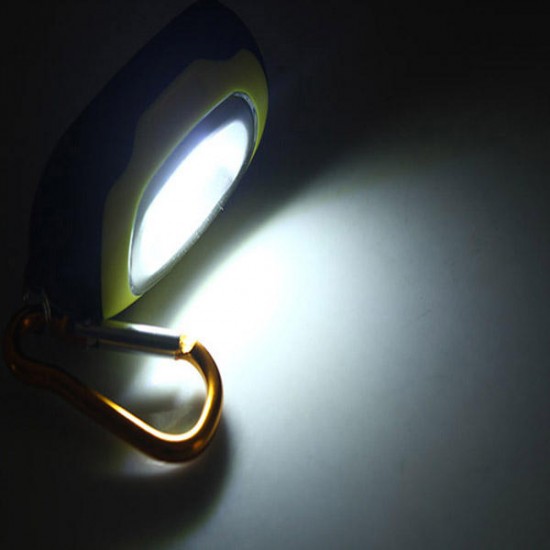 Portable Magnetic Key Chain Flashlight Torch COB LED Working Light Lamp Camping Lantern Random Color