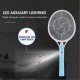 Rechargeable LED Electric Fly Swatter Mosquito Dispeller Home Camping Travel