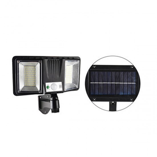 Solar Lights Split Induction Lights with Remote Control LED Wall Lights Super Bright Outdoor Camping Patio Lighting Garden