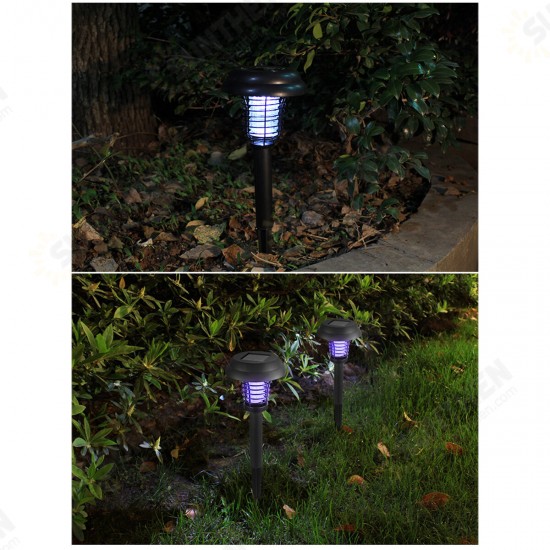 Solar Mosquito Lamp UV Purple White Light Fully Automatic Charging Mosquito Lure Mosquito Repellent Outdoor Garden Mosquito Lamp