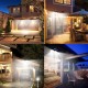 Solar Sensor Security Lights 3 Heads Motion Sensor Lights Adjustable Flood Lights Outdoor Spotlights Rotatable IP65 Waterproof for Porch Garden Patio Yard Garage Pathway