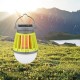 Solar Mosquito Killer Lantern IPX6 Waterproof Mosquito Zapper 3 Modes Camping Light USB/Solar Charging Mosquito Lamp
