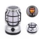 Solar Powered Kerosene Lamp Portable Camping Light Hanging Tent Lantern USB Rechargeable with Power Bank Outdoor Travel