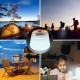 Camping Solar Powered Foldable Inflatable Portable Light Lamp With bluetooth Speaker For Garden Yard LED Solar Light Power Bank Camping Light Outdoor
