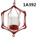 Glass Iron Hanging Glass Iron Art Lantern Tea Light Candle Holder Garden Decorations