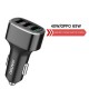 3-Ports USB Car Charger Compatible with Huawei 40W/22.5W Super Fast Charging/OPPO 65W Super2.0 Fast Charging