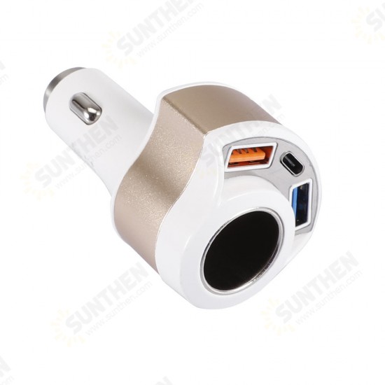 36W QC3.0 USB Type C Fast Charging Car Charger For iPhone 11 Pro Huawei P30 Mate 30 9 Pro S10+ Note10