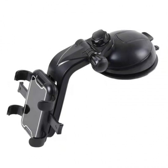 360° Rotation No Noise Car Suction Cup Dashboard/ Windshield Bracket Mobile Phone Holder Stand for iPhone 13 POCO X3 4.7-7.2 inch Devices