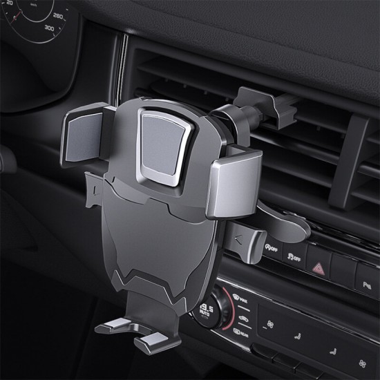 D-32 Universal Car Air Vent/ Dashboard Suction Cup Mobile Phone Holder Stand Mount for POCO X3 F3 5.8-9cm Width Devices