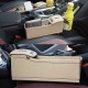 Car Seat Gap Storage Box Multifunction Leather Car Water Cup Phone Holder Coins Storage Box