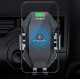 15W Car Wireless Charger Intelligent Sensor Air Vent Phone Holder with LED Light for 4.7-6.8 inch Devices POCO X3 F3