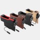 Multifunctional Left/ Right Car Seat Gap Storage Box USB Charging Leather Car Water Cup Phone Holder