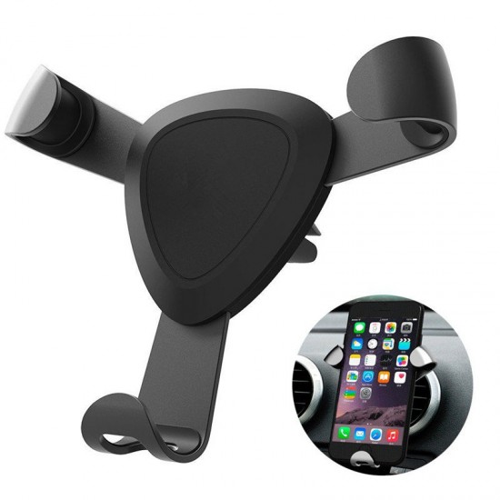 Novel Triangle Fixator Car Air Vent Holder Gravity Linkage Phone Bracket for iPhone Samsung