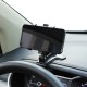 Universal 360° Rotatable Car Dashboard Sun Visor Rear View Mirror Mobile Phone Holder Stand for 3-7 inch Devices