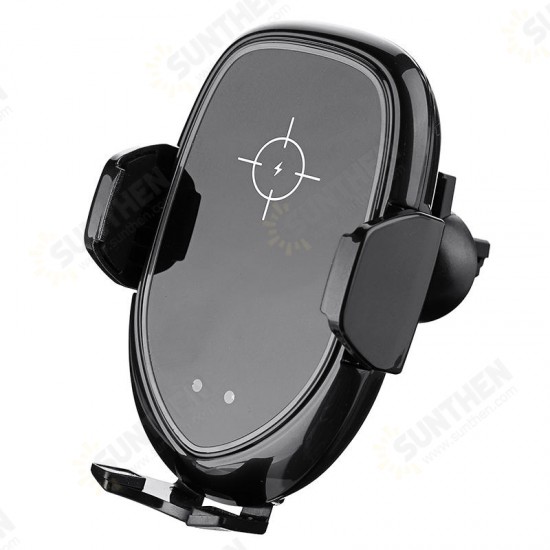 Universal 10W 7.5W 5W Smart Qi Wireless Fast Charge Auto Lock Car Mount Holder for Samsung Mobile Phone