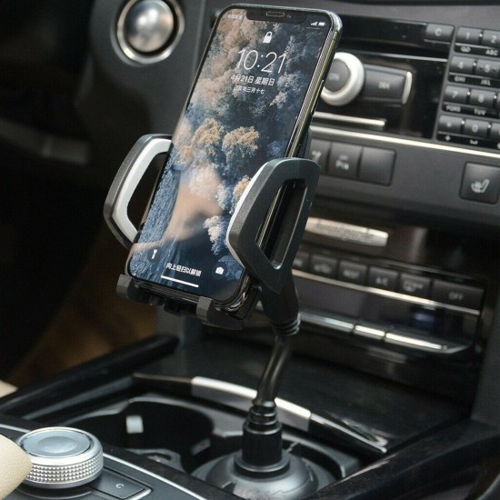 Universal 360° Adjustable Car Mount Gooseneck Cup Car Phone Holder Cradle For Cell Phone