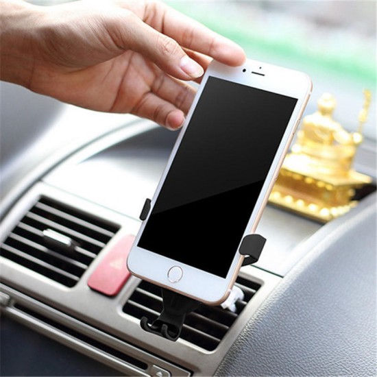 Universal Gravity Linkage Auto Lock Car Mount Air Vent Holder for iPhone8 X Mobile Phone