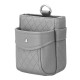 Universal Large Capacity Double Layer Leather Car Air Vent Storage Bag Mobile Phone Holder Organizer