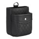 Universal Large Capacity Double Layer Leather Car Air Vent Storage Bag Mobile Phone Holder Organizer